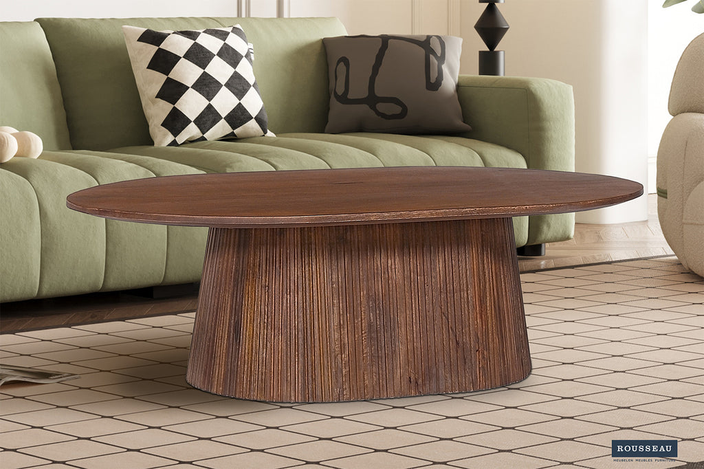 Rousseau Miguel Salontafel – Mango Hout – Lichtbruin – L120 x B70 x H37 cm